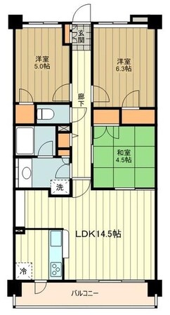 ゼファー立川ハウスオブエデンの物件間取画像